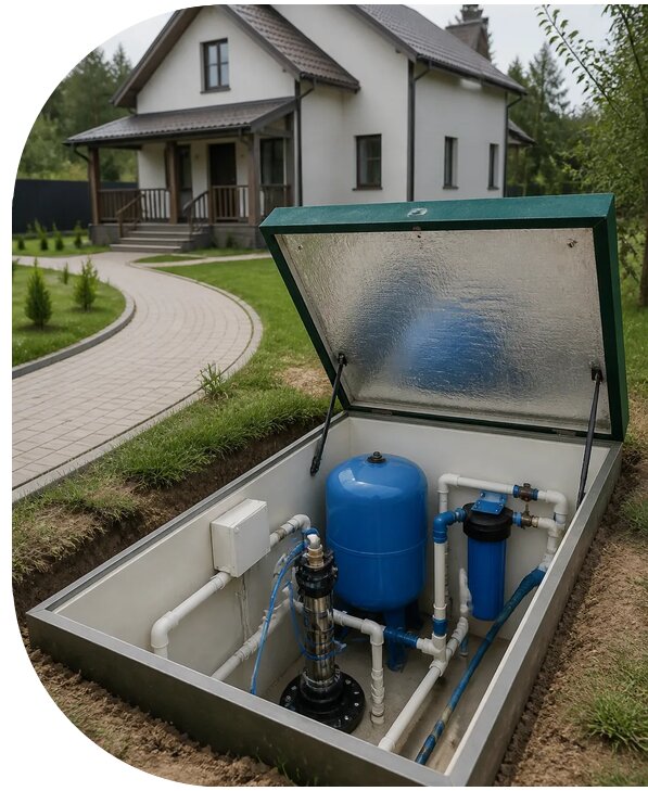 Автономное водоснабжение дома в Ирбите от 164895 р. | АПаруса-Рбт