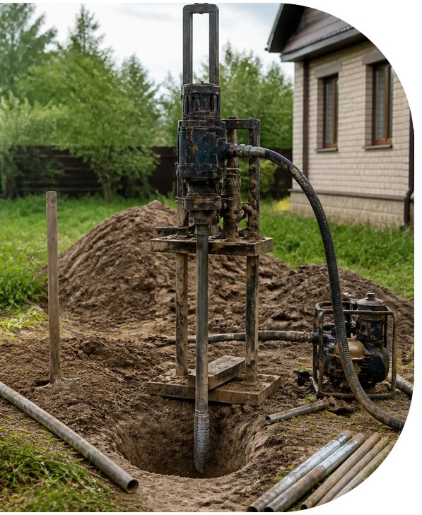Бурение и обустройство абиссинской скважины в Ирбите